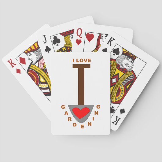 Jeu De Cartes J'Aime Jardiner Spade Jouer Des Cartes (dos)
