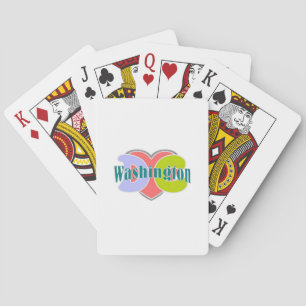 Jeu De Cartes J'aime la ville de Washington DC