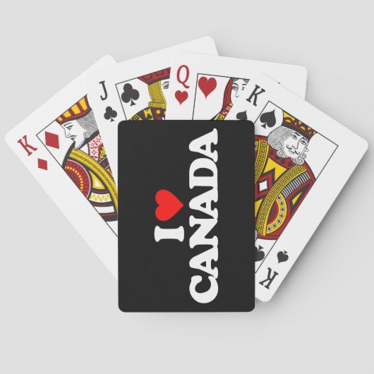 JEU DE CARTES J'AIME LE CANADA (dos)