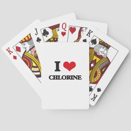 Jeu De Cartes J'aime le chlore (dos)