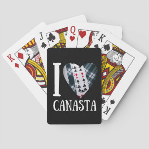Jeu De Cartes J'aime le coeur de canasta   Canasta drôle