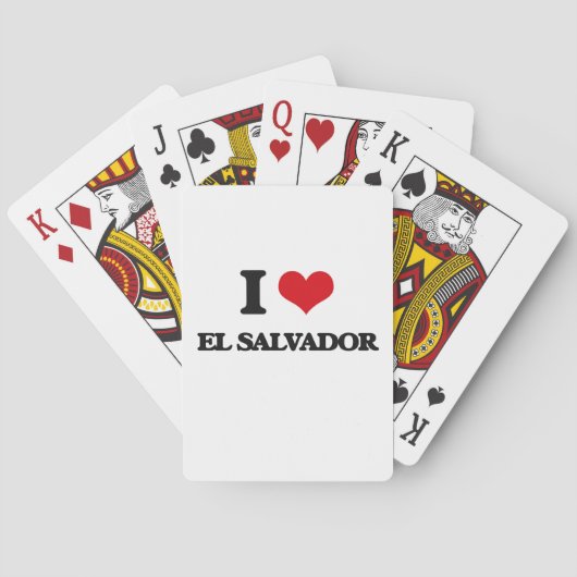 Jeu De Cartes J'aime le Salvador (dos)