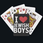 Jeu De Cartes J'aime les garçons juifs Je coeur les garçons juif<br><div class="desc">J'aime les garçons juifs Je coeur les garçons juifs Hanoukka</div>