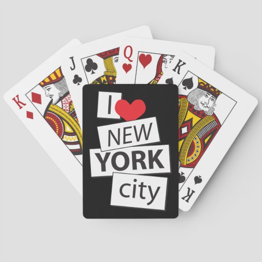 Jeu De Cartes J'aime New York City (dos)