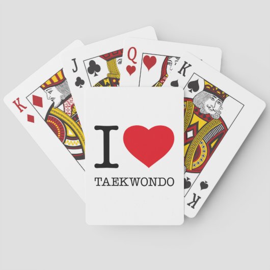 JEU DE CARTES J'AIME TAEKWONDO (dos)