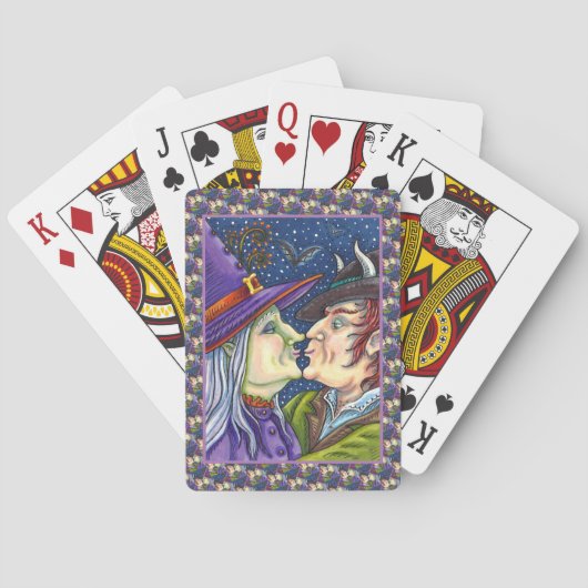 JEU DE CARTES JAMAIS TROP VIEILLE POUR ROMANCE, WITCH & WARLOCK  (dos)