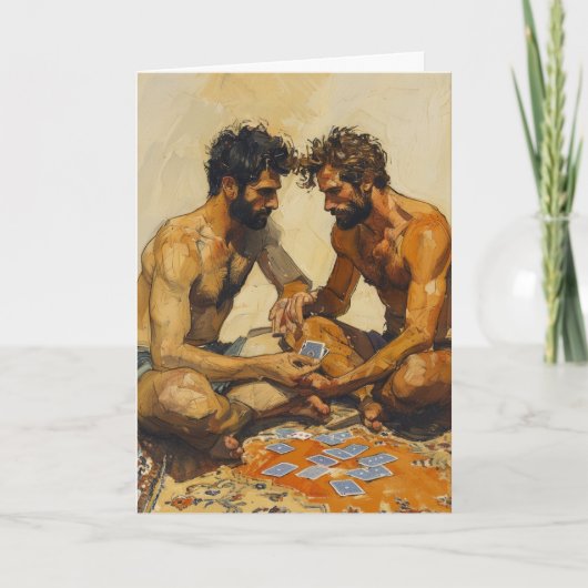 Jeu de cartes jambes croisées (Devant)