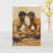 Jeu de cartes jambes croisées (Fleur jaune)