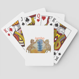 Jeu De Cartes Jambo Jumbo African Kids Elephants Art Imprimer
