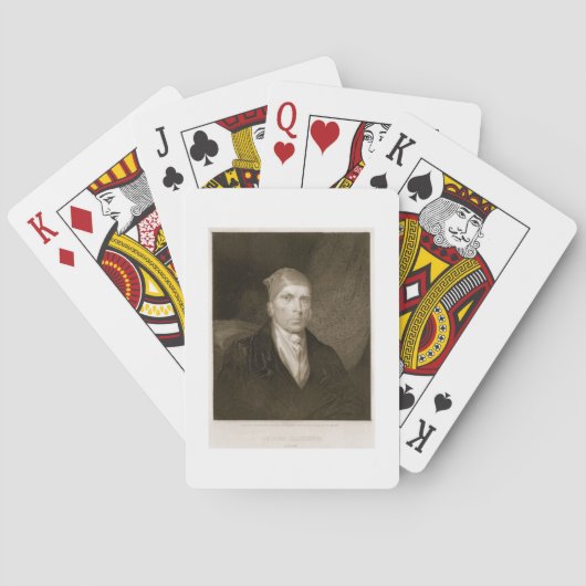 Jeu De Cartes James Madison, âgé de 82 ans, gravé par Thomas B. (dos)