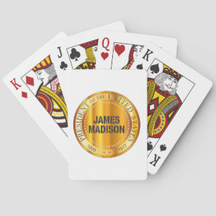 Jeu De Cartes James Madison Gold Metal Timbre