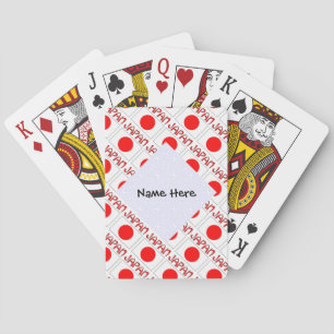 Jeu De Cartes Japon et drapeau japonais en mosaïque avec votre n