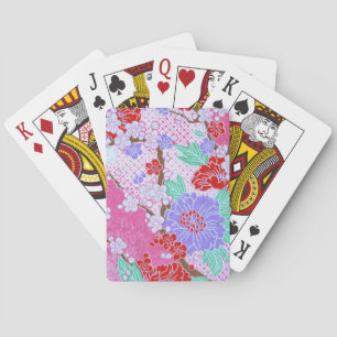 Jeu De Cartes Japonais Sakura Motif Jouer des cartes