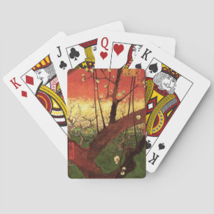 Jeu De Cartes Japonisme : arbre de prunier en fleurs par Vincent