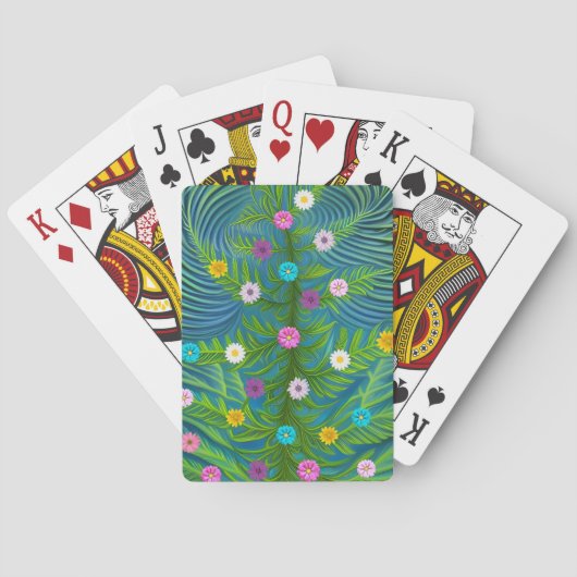 Jeu De Cartes Jardin Abstrait de la petite salade (dos)