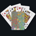 Jeu De Cartes Jardin agricole de Gustav Klimt avec tournesols<br><div class="desc">Jardin agricole de Gustav Klimt avec des tournesols et des cartes à jouer.</div>