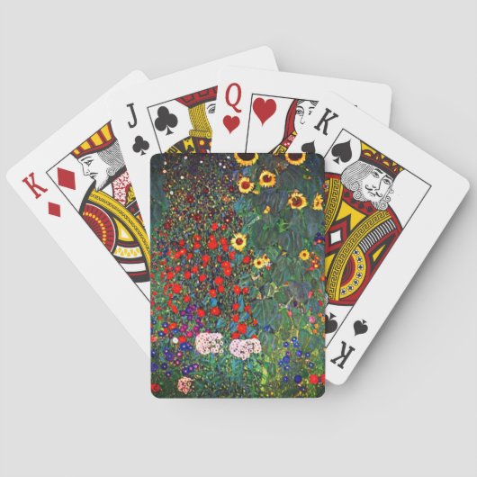 Jeu De Cartes Jardin aux fleurs Gustav Klimt (dos)
