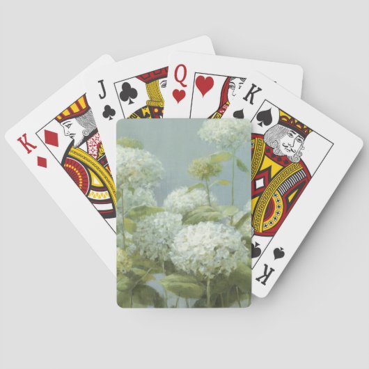 Jeu De Cartes Jardin blanc d'hortensia (dos)