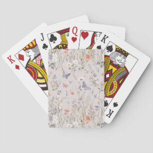 Jeu De Cartes Jardin Enchanté Papillon Fleur Sauvage Fantaisiste