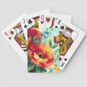 Jeu De Cartes Jardin floral flamboyant