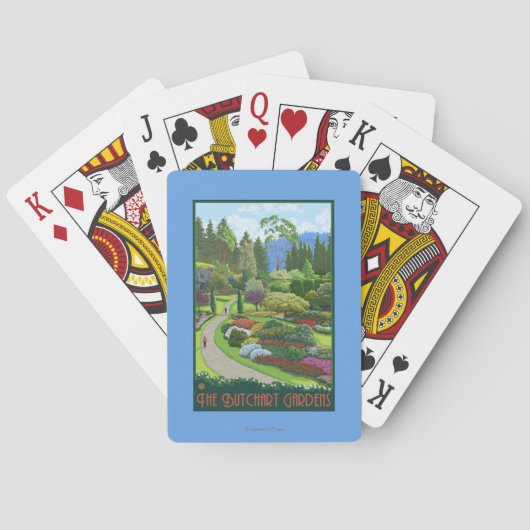 Jeu De Cartes Jardins de Butchart - baie de Brentwood (dos)