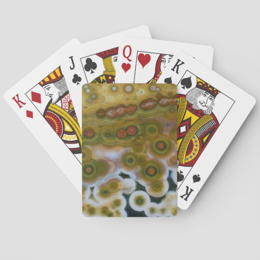 Jeu De Cartes Jasper d'océan de couleur jaune (dos)