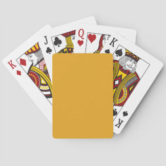 Jeu De Cartes Jaune ambre solide et sale