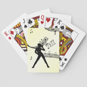 Jeu De Cartes Jazz Dance Musique Jaune Vélo Jouer Cartes