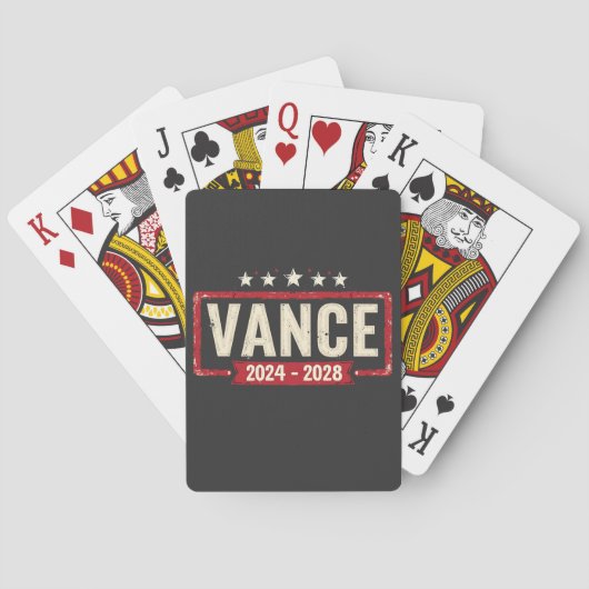Jeu De Cartes Jd Vance Trump Election 2028 Président Vote (dos)
