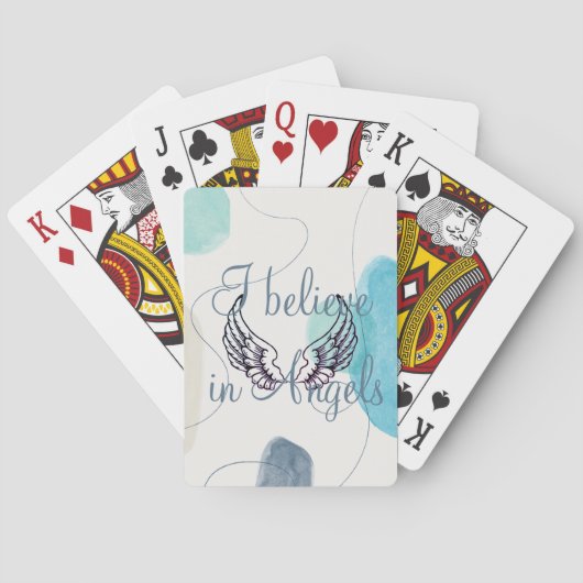 Jeu De Cartes Je crois aux anges Abstraits en arrière (dos)