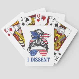 Jeu De Cartes Je désapprouve, femmes au drapeau américain chigno