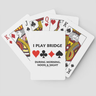 Jeu De Cartes Je Joue Au Pont Le Matin, Le Midi Et La Nuit
