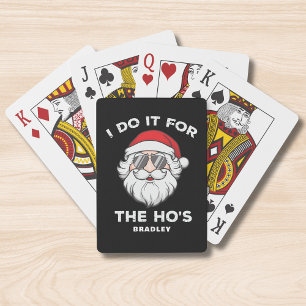 Jeu De Cartes Je le fais pour le Noël du héros Père Noël Nom drô