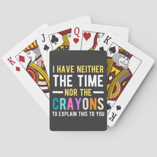 Jeu De Cartes Je n'ai ni le temps ni les crayons pour expliquer (dos)