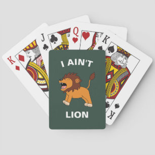 Jeu De Cartes Je n'ai pas de lion drôle de faune sauvage Jungle