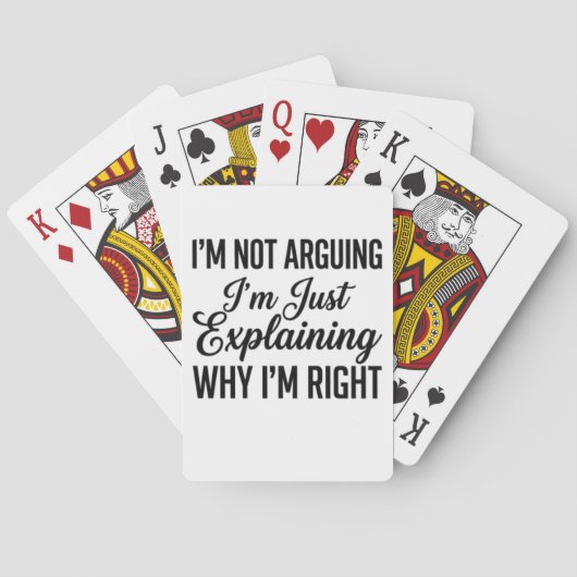 Jeu De Cartes Je ne discute pas, j'explique simplement pourquoi (dos)