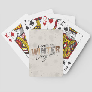 Jeu De Cartes Je ne fais pas très bien l'hiver drôle d'hiver