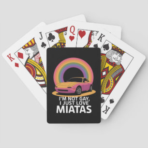 Jeu De Cartes Je ne suis pas gay, j'aime juste les Miatas LGBT R