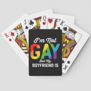 Jeu De Cartes Je ne suis pas gay, mais mon petit ami est une drô