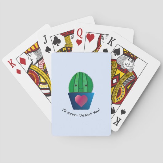Jeu De Cartes Je ne te désert jamais Cactus (dos)