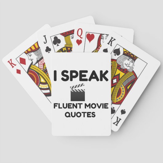 Jeu De Cartes Je Parle Citations De Film Fluent (dos)