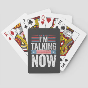 Jeu De Cartes Je parle maintenant du débat du président Trump Ka