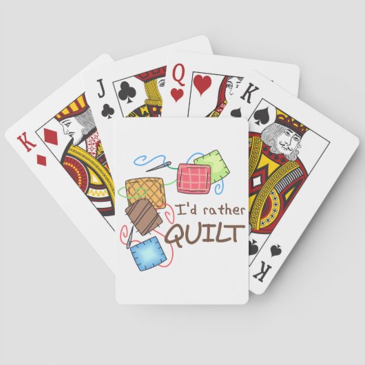 Jeu De Cartes Je préfère la courtepointe (dos)