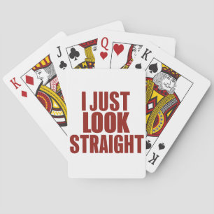 Jeu De Cartes Je regarde juste droit LGBT Gay Lesbian Pride Mois