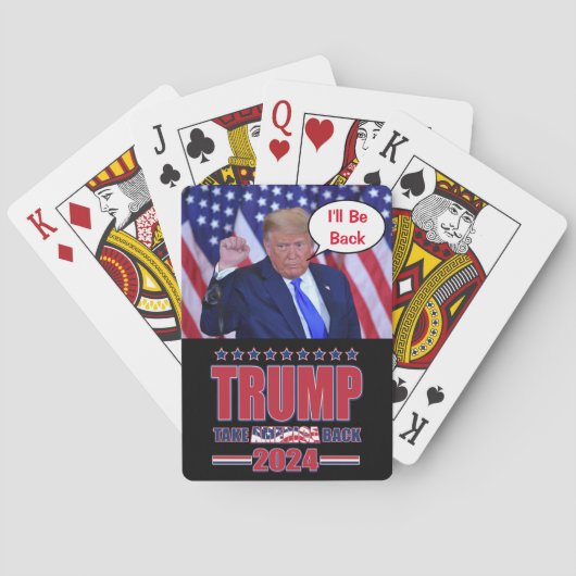 Jeu De Cartes Je serai de retour Trump 2024 (dos)