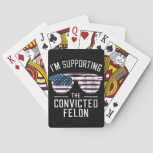 Jeu De Cartes Je soutiens le féon condamné Pro Trump 2024