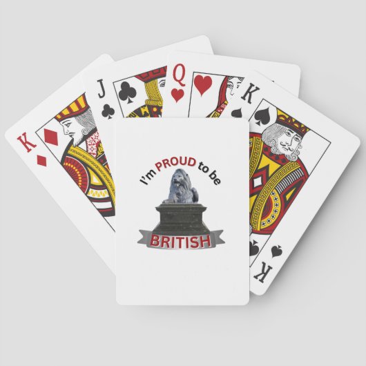 Jeu De Cartes Je suis fier d'être britannique (dos)