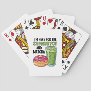 Jeu De Cartes Je suis ici pour Sufganiyot et Matcha Hanoukka jui