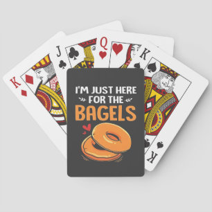 Jeu De Cartes Je suis juste là pour la nourriture juive Bagels