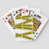 Jeu De Cartes Je suis offensé que la police ne croise pas (dos)